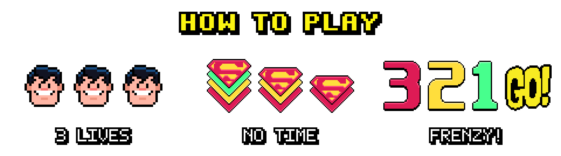 How to play Super Go!: 3 lives, little time and a frantic pace